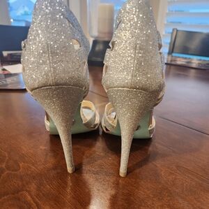 Betsy Johnson Silver Heels